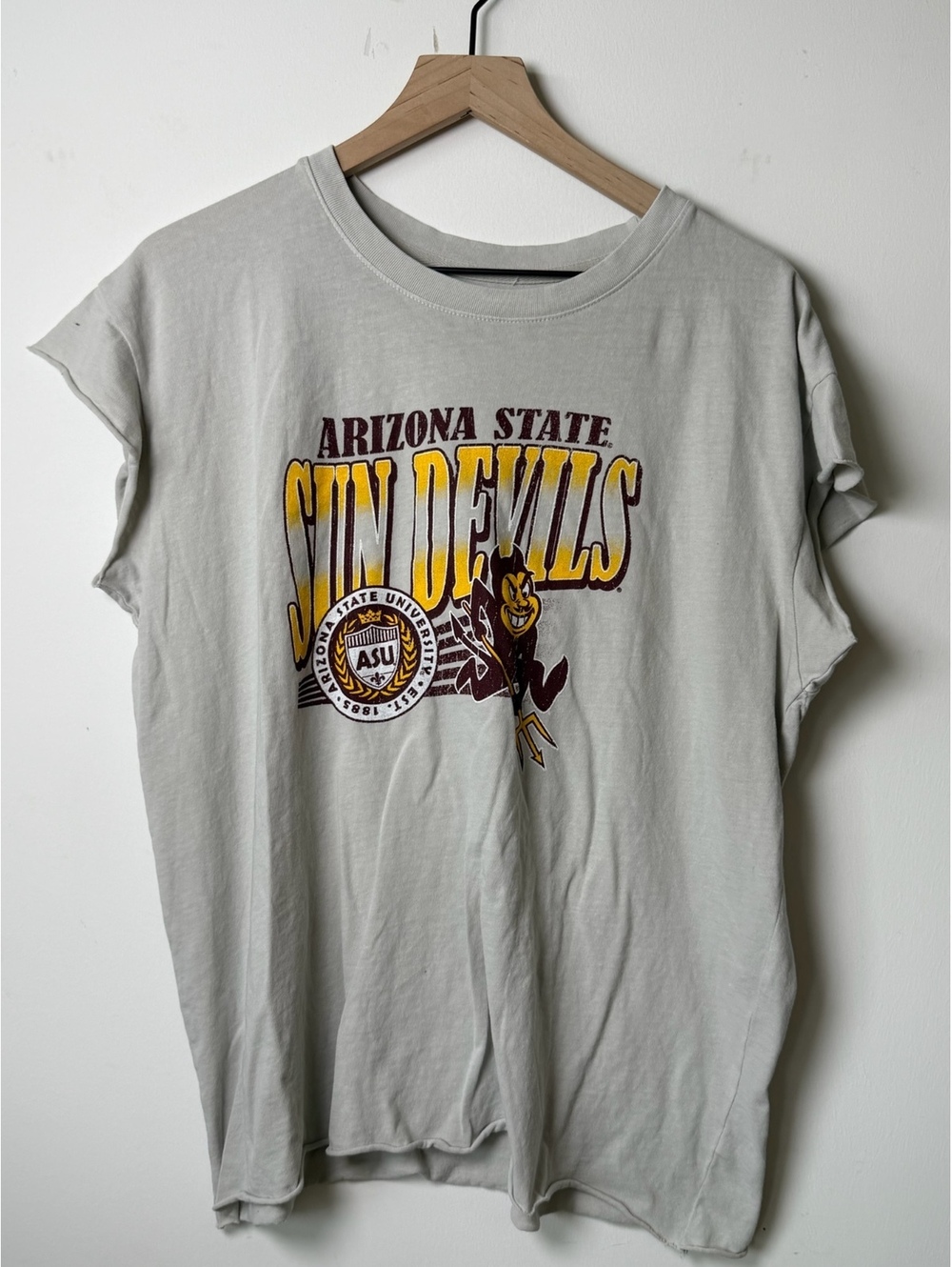 Blue 84 Arizona State Sun Devils Graphic T Shirt Gray Size men’s medium